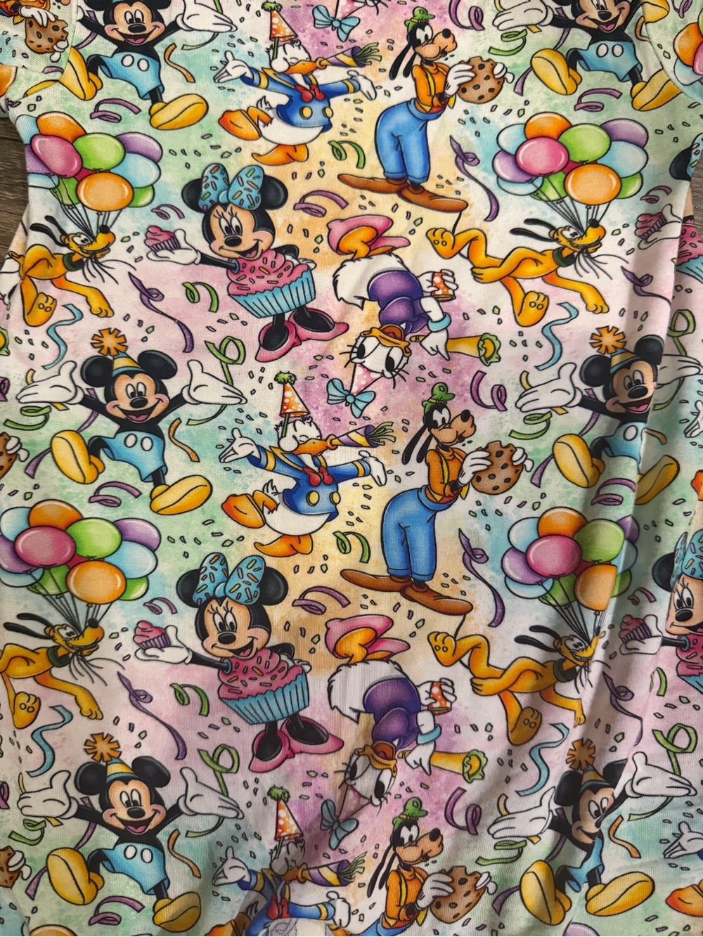 Mickey & Friends Party Ruffle PJs One-Piece - Picture 3 of 6